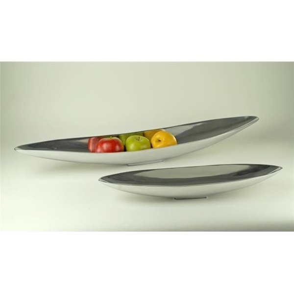 Modern Day Accents Modern Day Accents 8453 Alum Long Boat Tray 8453